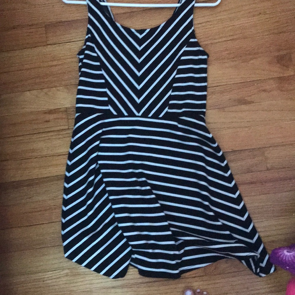 Black and white dress